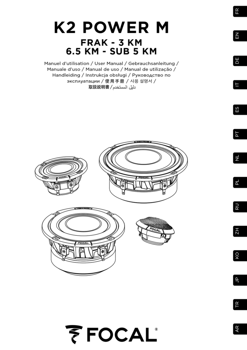 Focal K2 POWER M 6.5 KM User manual