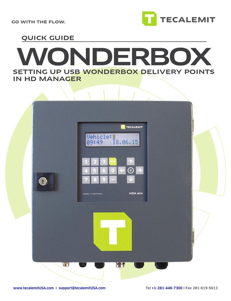 TECALEMIT WONDERBOX quick guide