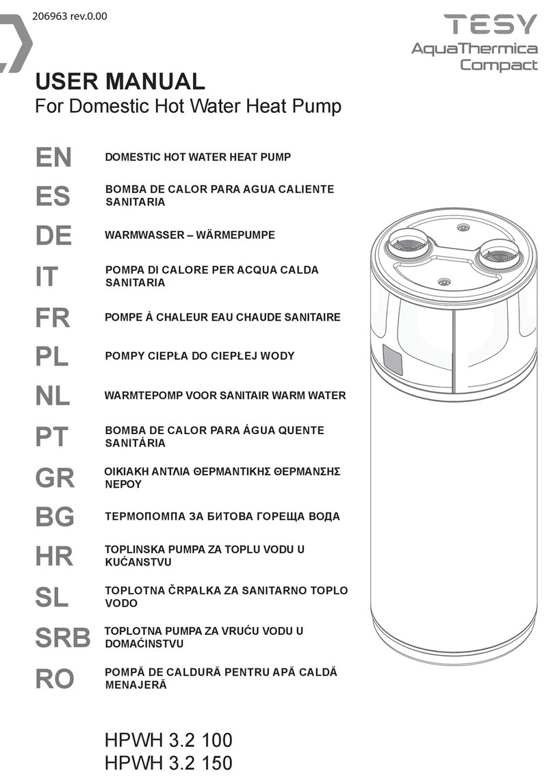 TESY AquaThermica Compact HPWH 3.2 100 user manual