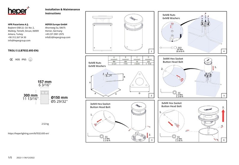 HEPER TROLI S Installation and operating instructions