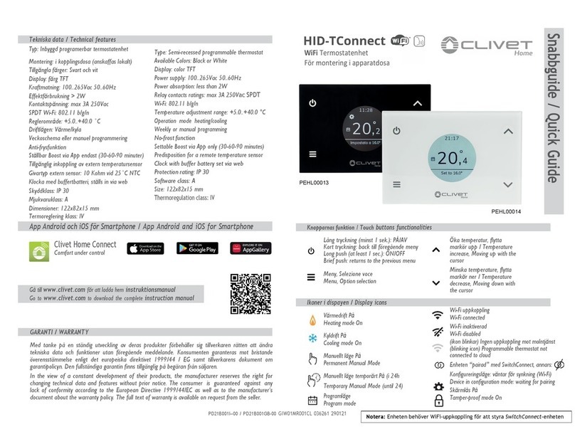 CLIVET HID-TConnect quick guide