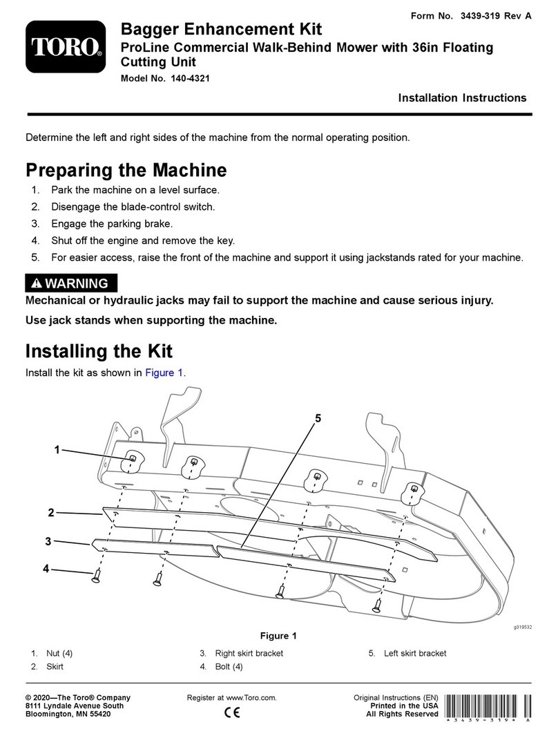 Toro 140-4321 installation instructions