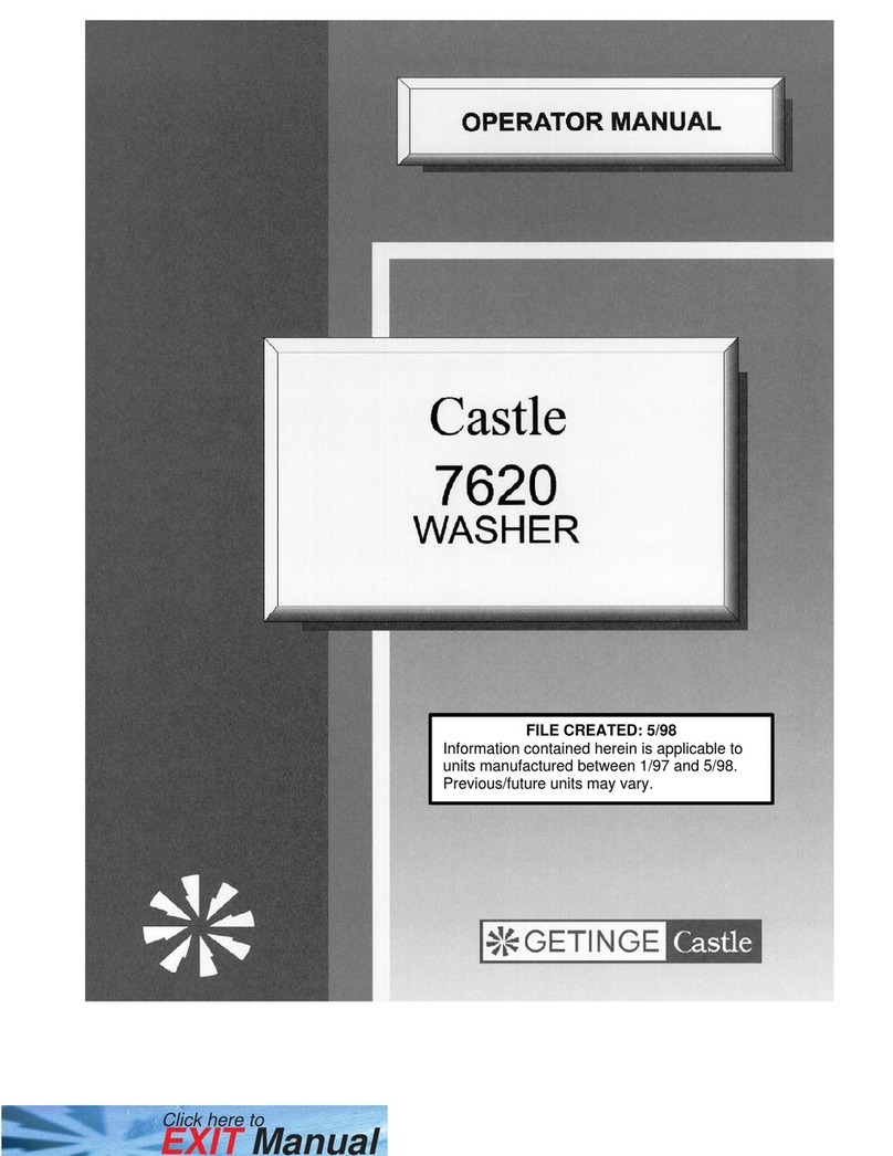 Getinge Castle 7620 User manual