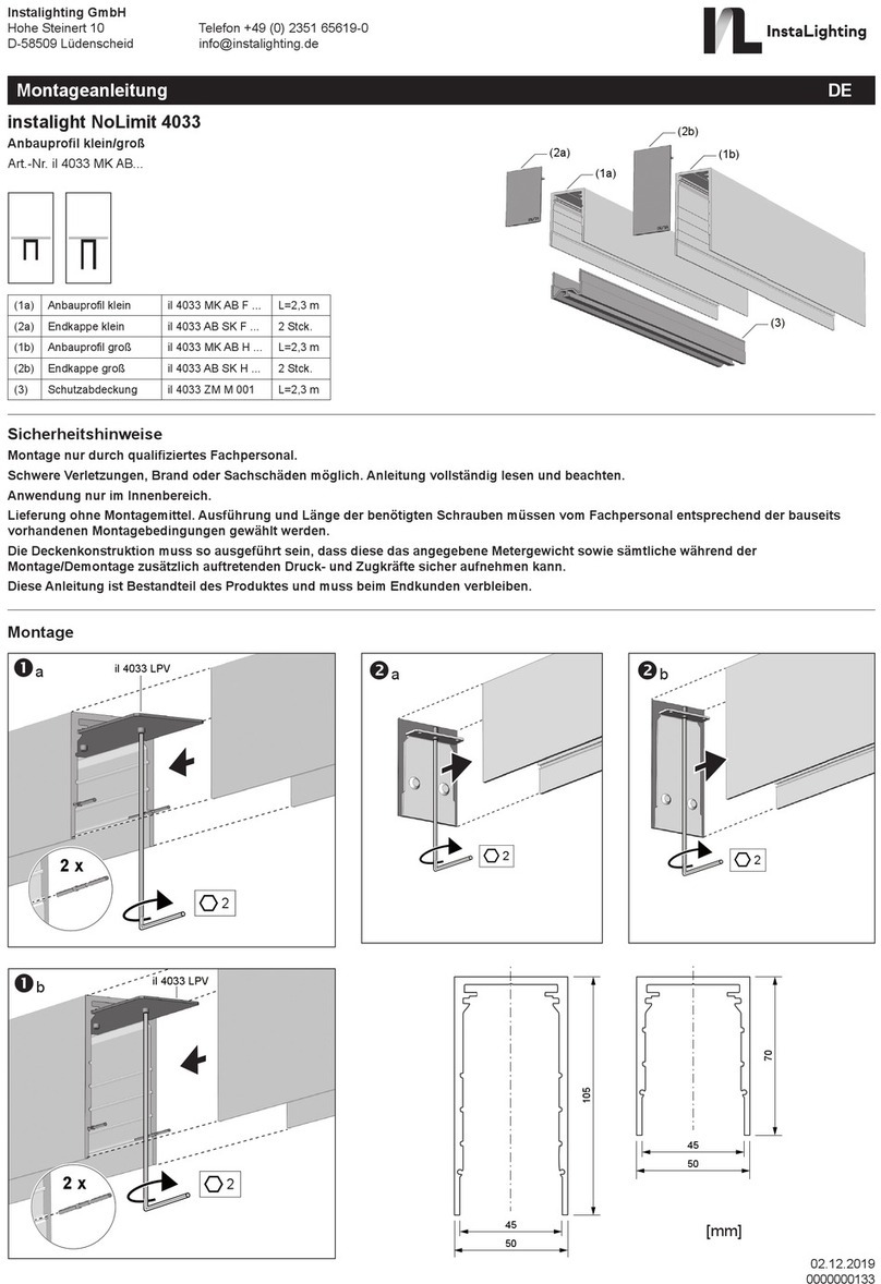 InstaLighting NoLimit 4033 instruction manual