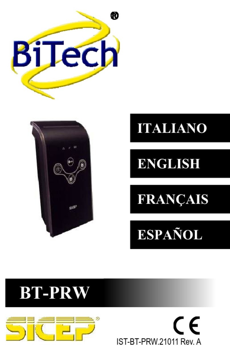 SiCEP BiTech BT-PRW manual