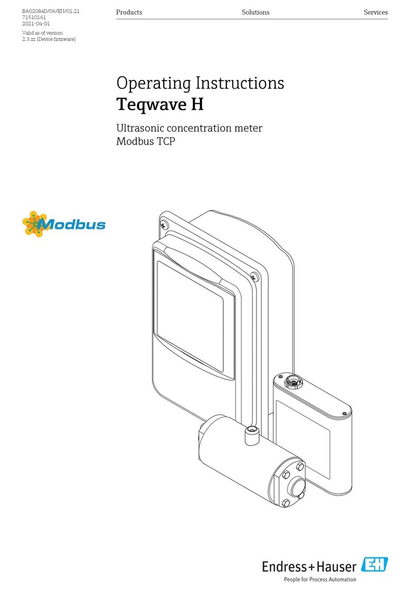 Endress+Hauser Teqwave H operating instructions