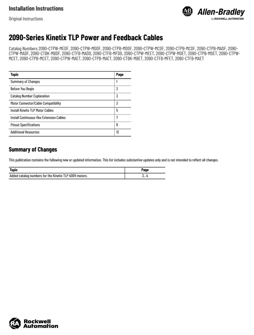 Rockwell Automation Allen-Bradley Kinetix 2090 Series User manual Rockwell Automation Allen-Bradley Kinetix 2090 Series User manual