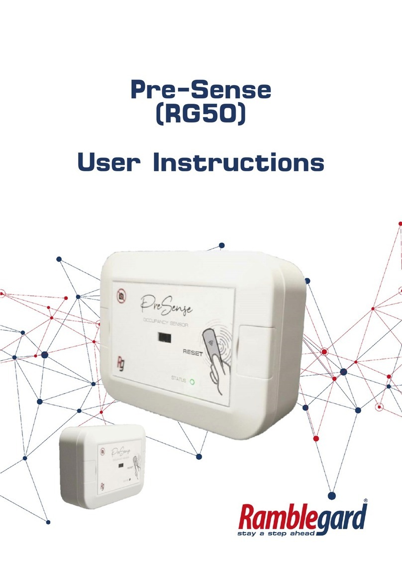 Ramblegard Pre-Sense RG50 User manual