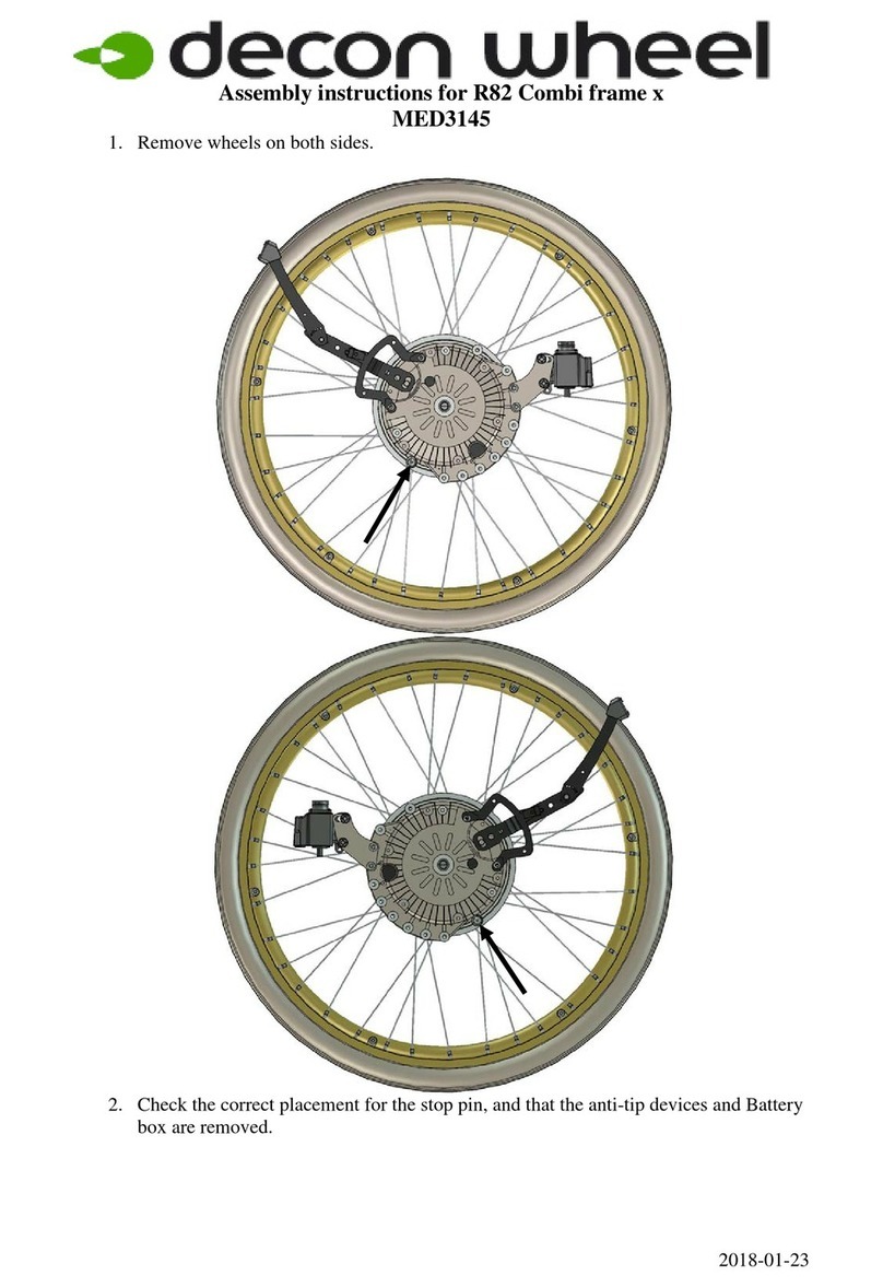 Decon wheel R82 Combi frame x Assembly instructions