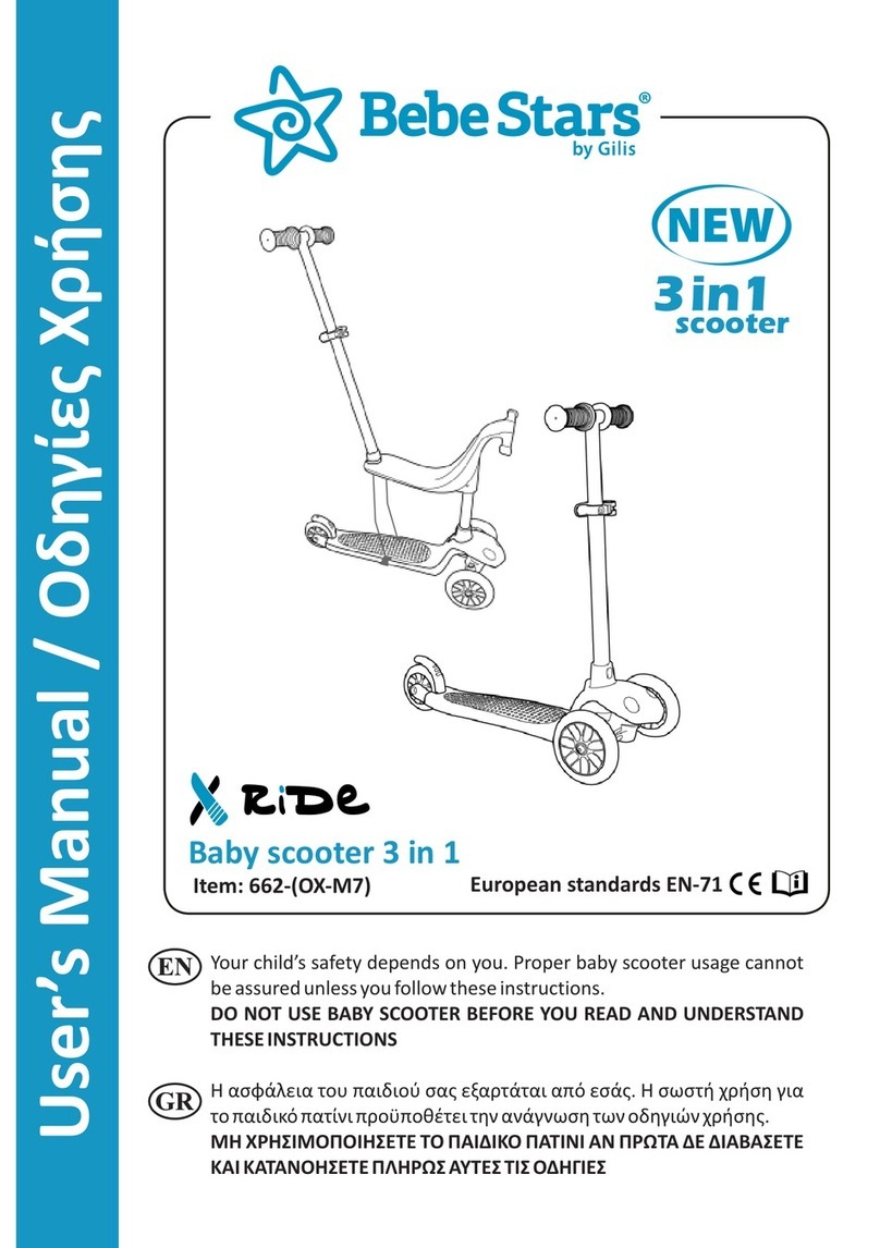 Gilis BebeStars XRide 662-OX-M7 user manual Gilis BebeStars XRide 662-OX-M7 user manual