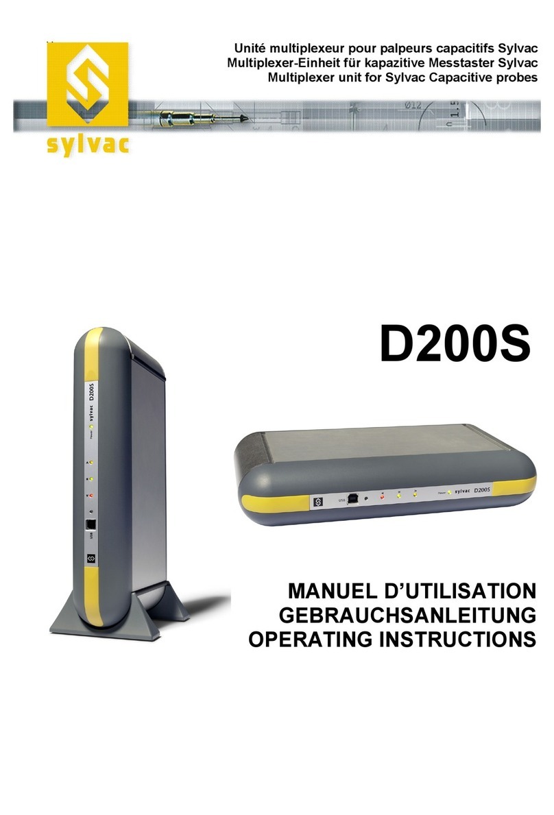 Sylvac D200S operating instructions