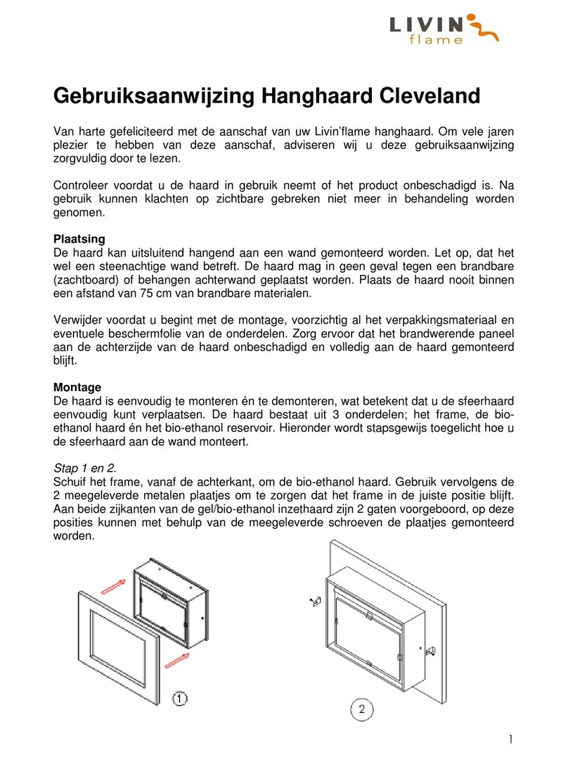 livin flame Cleveland Instructions for use livin flame Cleveland Instructions for use