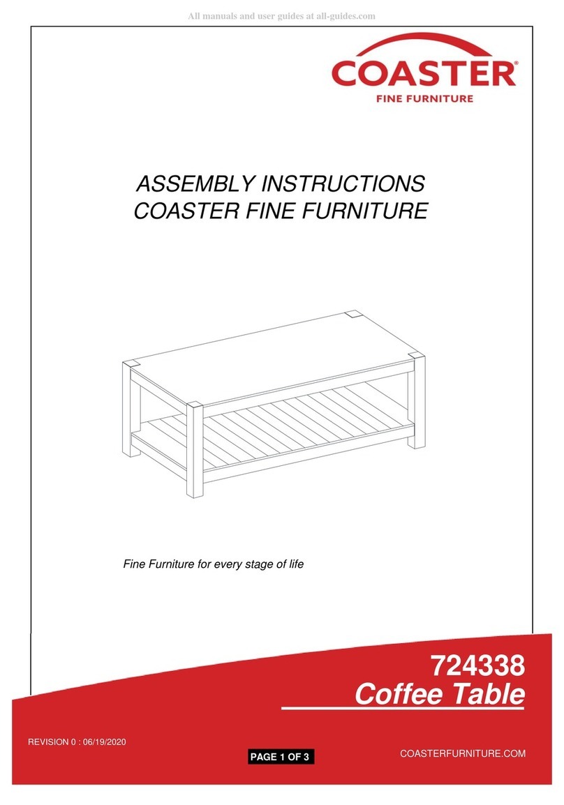 Coaster 724338 Assembly instructions