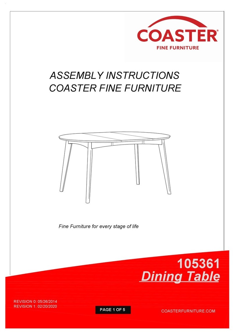 Coaster 105361 Assembly instructions