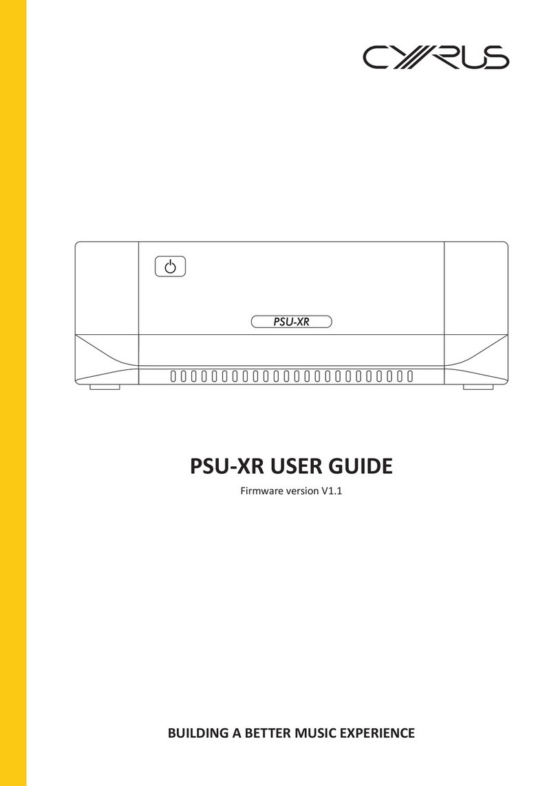 Cyrus PSU-XR user guide