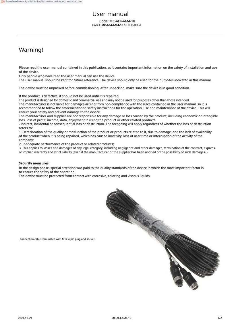 Dahua MC-AF4-AM4-18 user manual