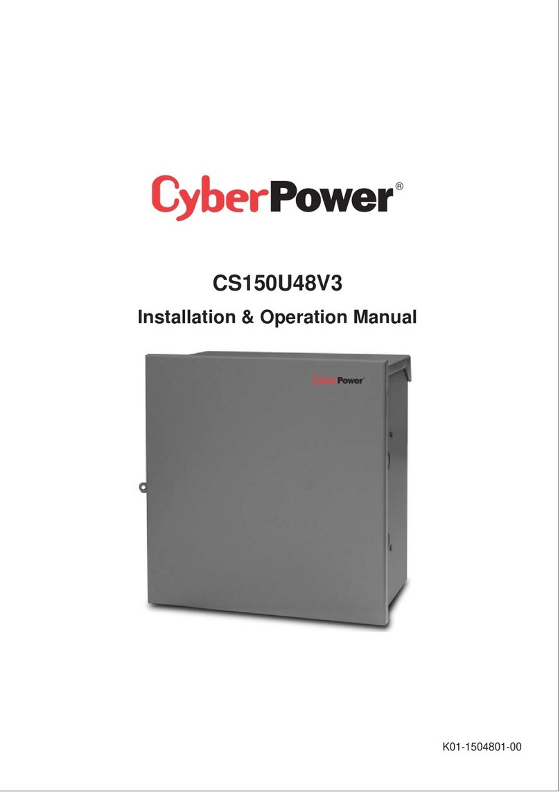 CyberPower CS150U48V3 Installation & operation manual