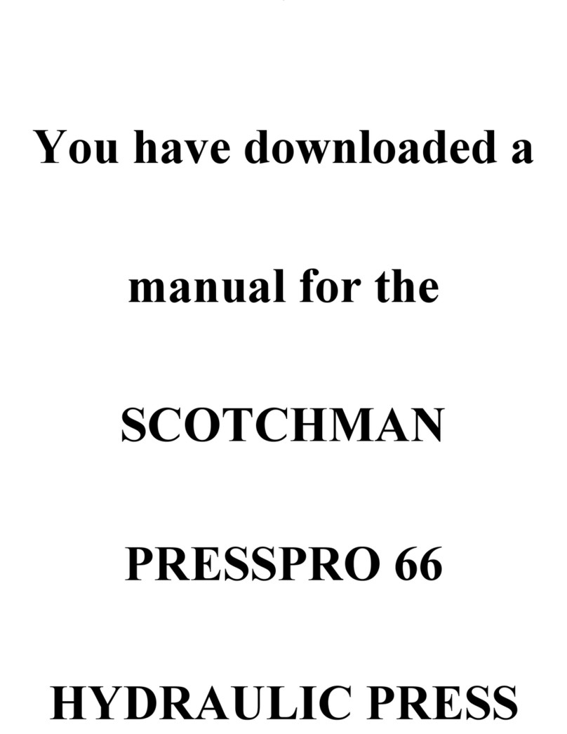 Scotchman PRESSPRO 66 Operator's manual