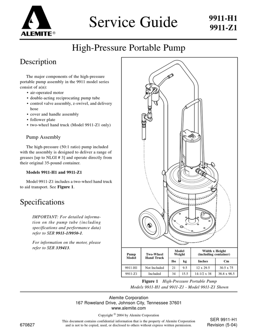 Alemite 9911-H1 Service guide