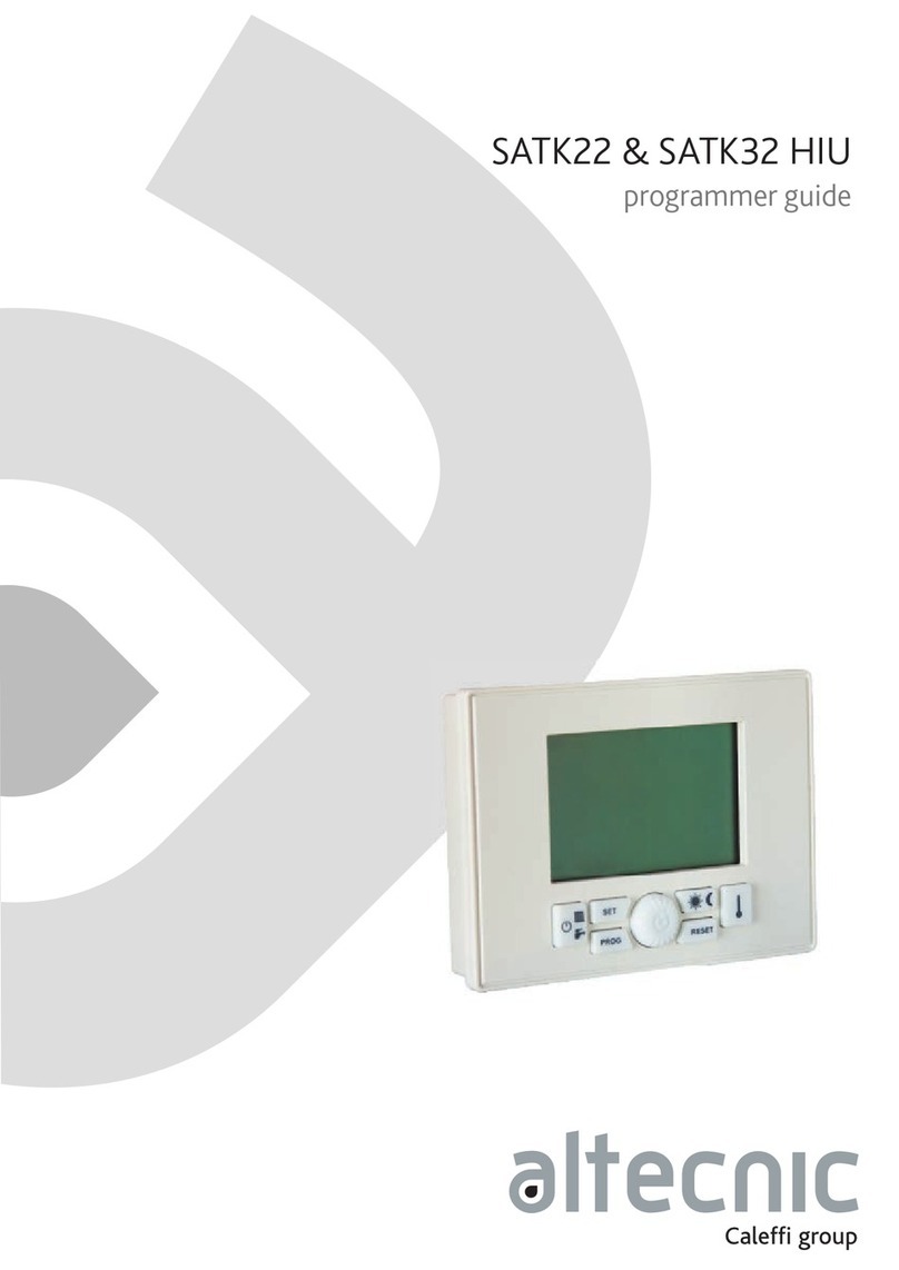 CALEFFI Altecnic SATK22 Series Programmer's guide