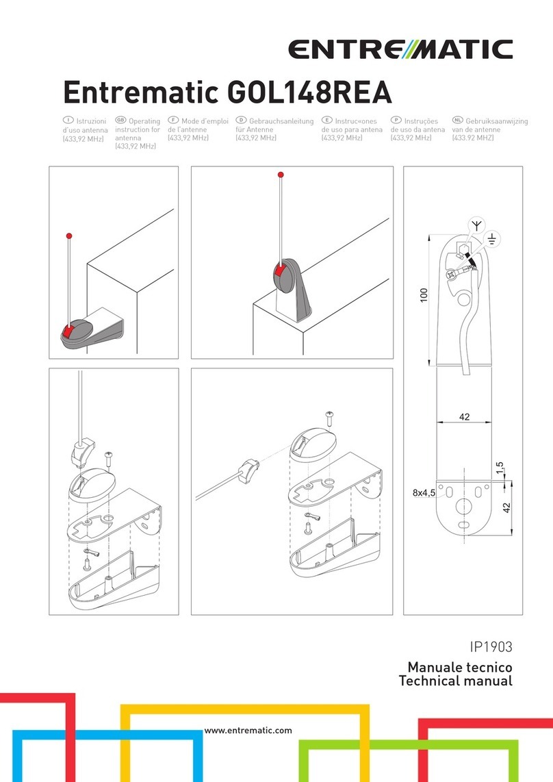 Entrematic GOL148REA Technical manual