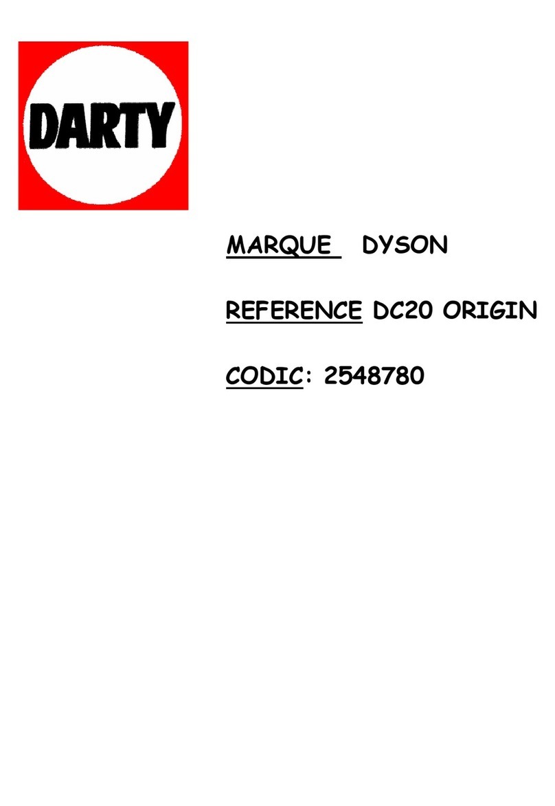 Dyson DC20 quick start guide