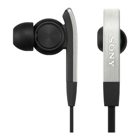 Sony MDR-XB20EX operating instructions
