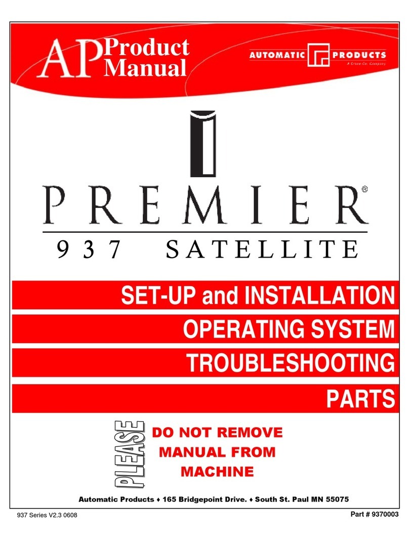Automatic Products PREMIER 937 SATELLITE Setup and installation