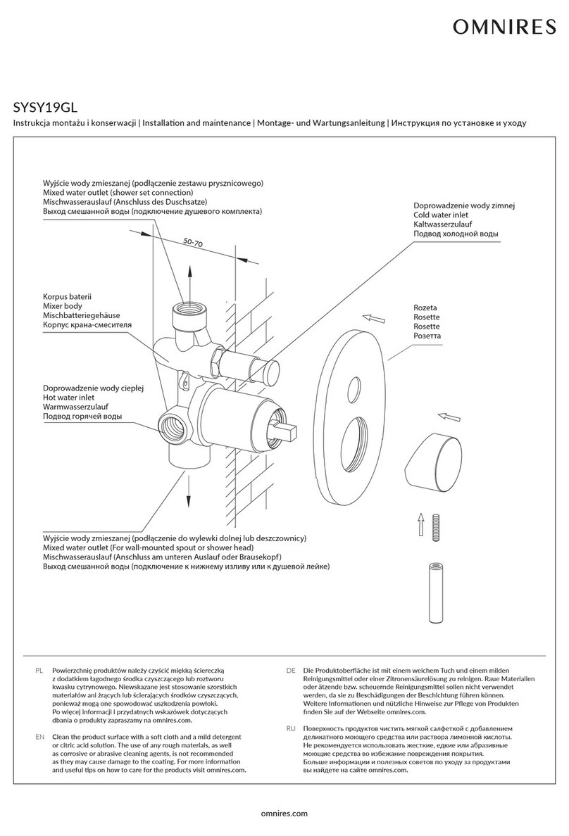 Omnires SYSY19GL Instruction Manual