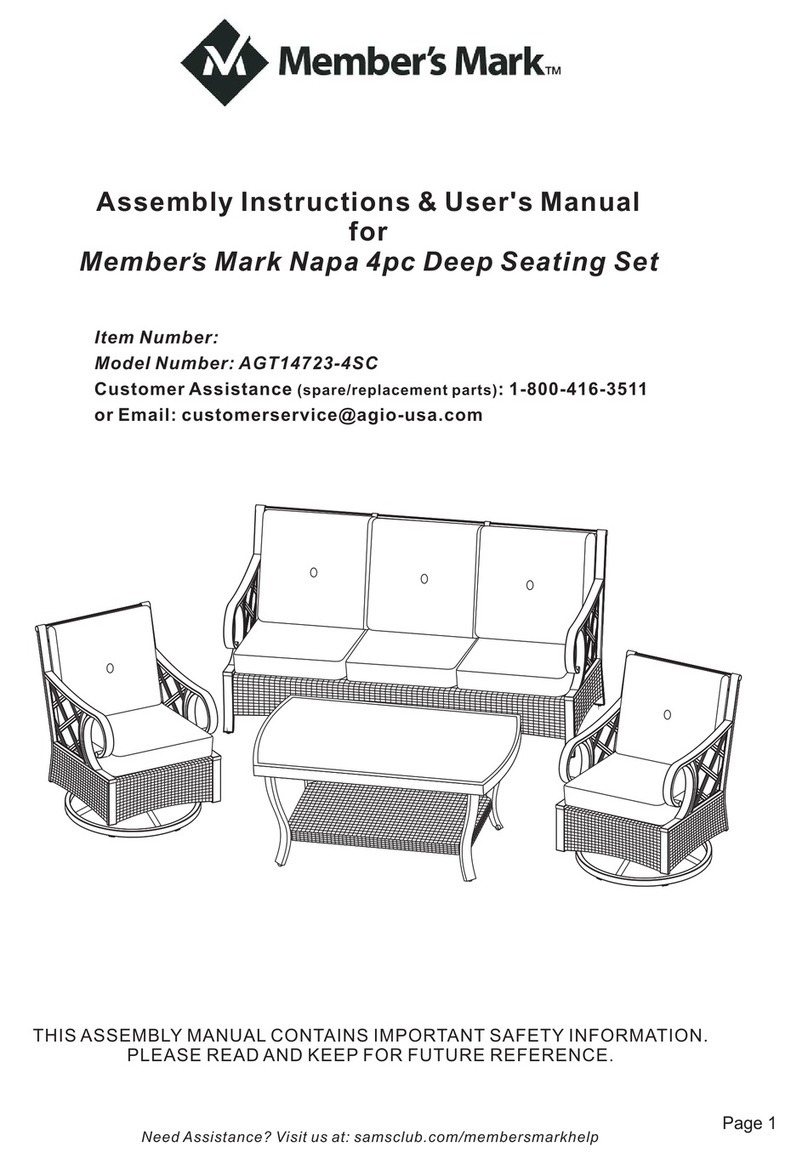 Members Mark Napa AGT14723-4SC User manual