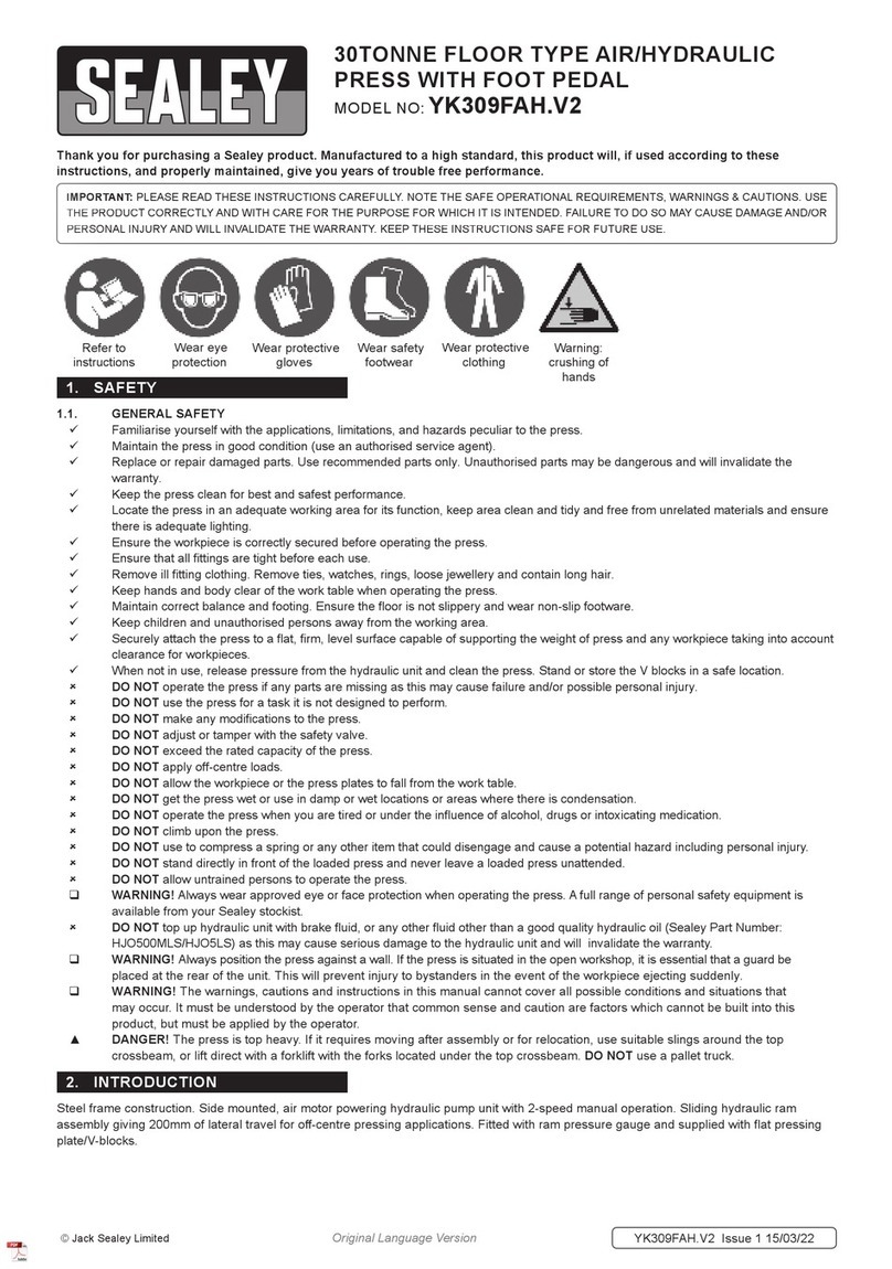 Sealey YK309FAH.V2 User manual