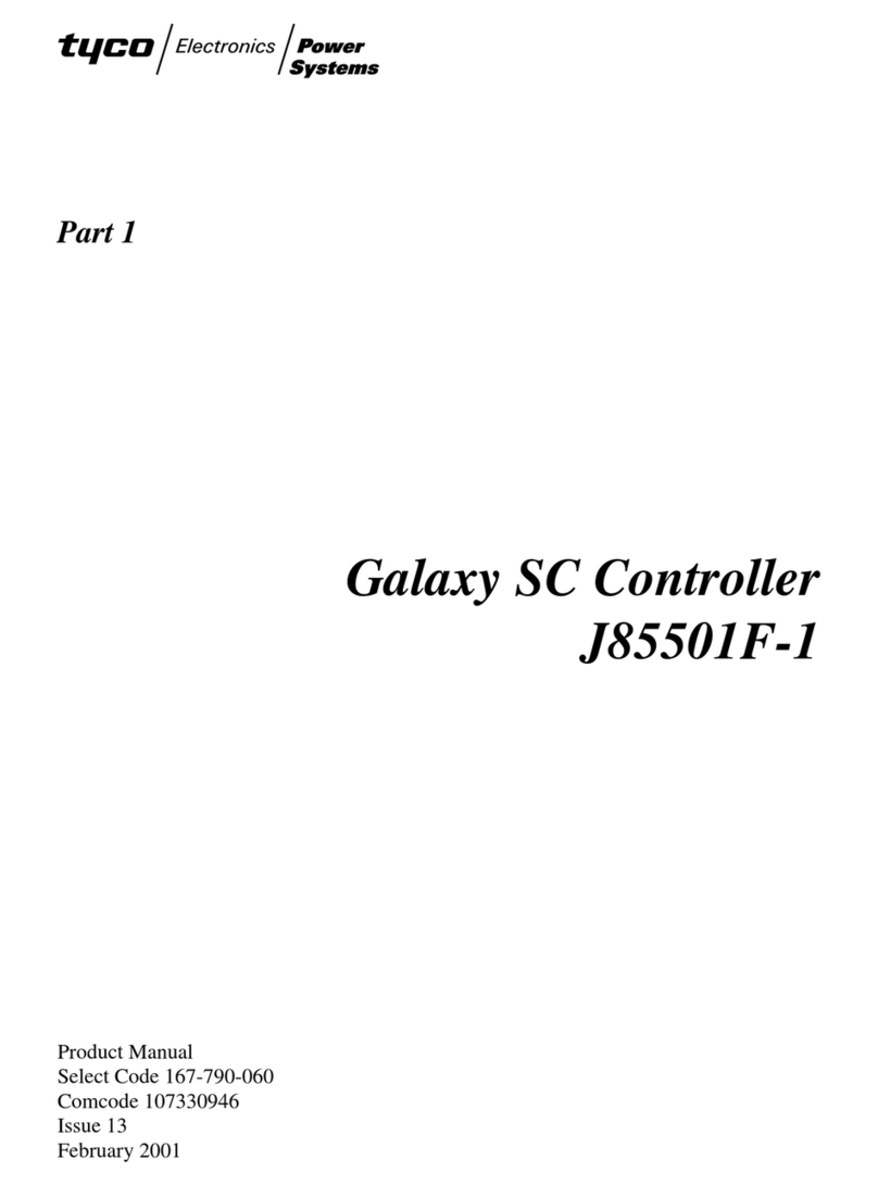 Tyco Galaxy SC Controller User manual