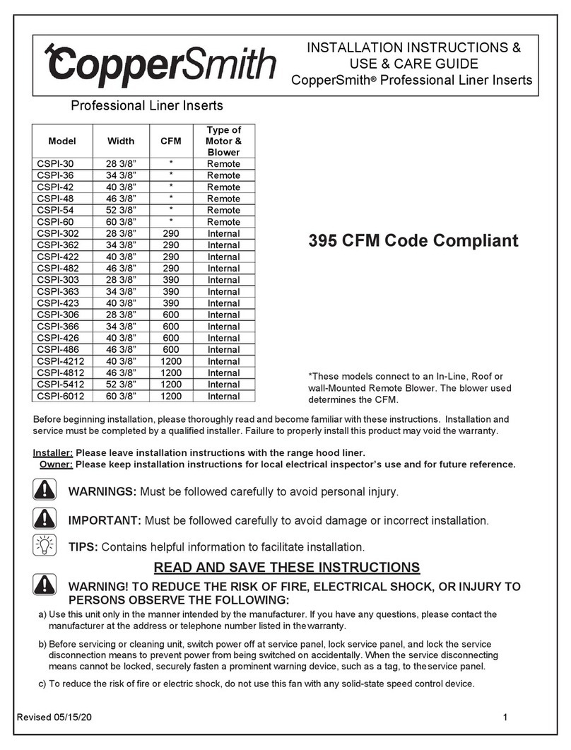 CopperSmith CSPI-30 installation instructions