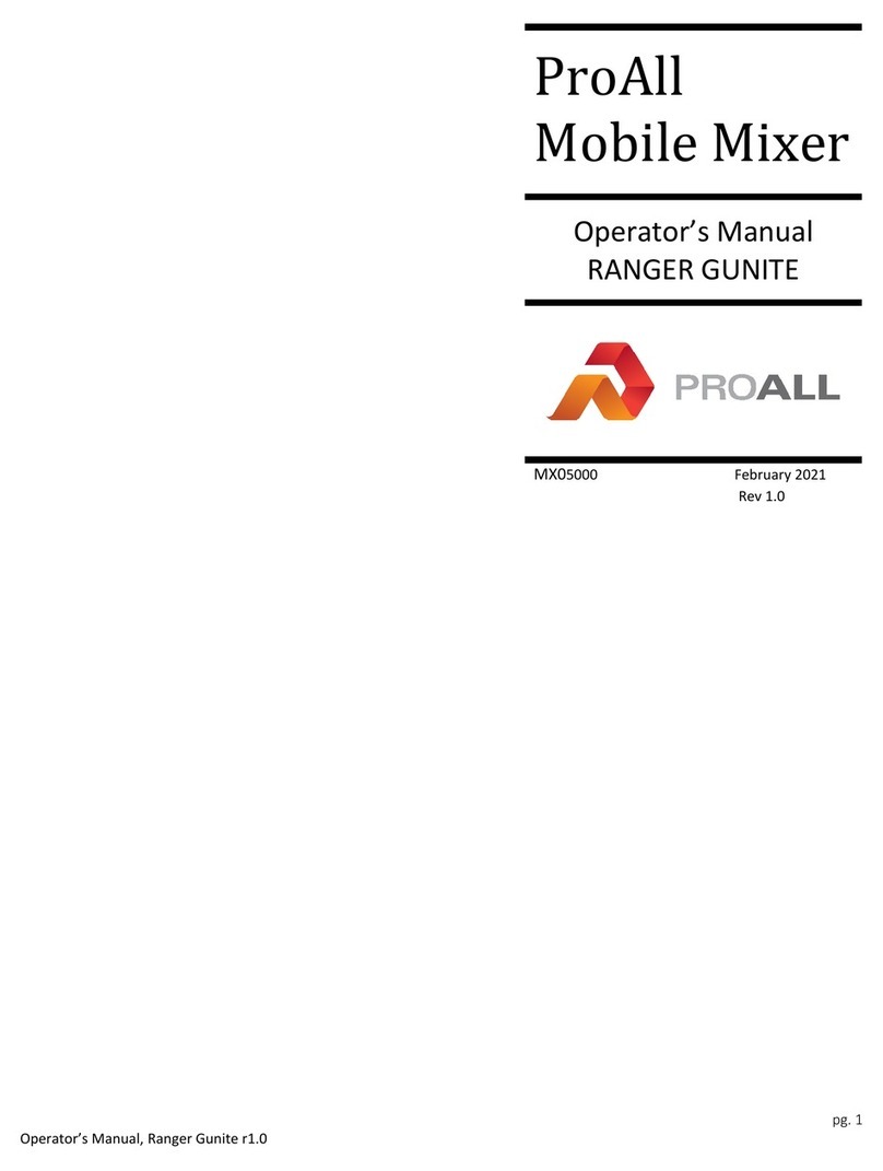 PROALL Mobile Mixer Operator's manual