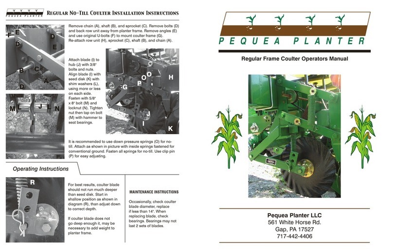 PEQUEA Regular No-Till Coulter installation instructions