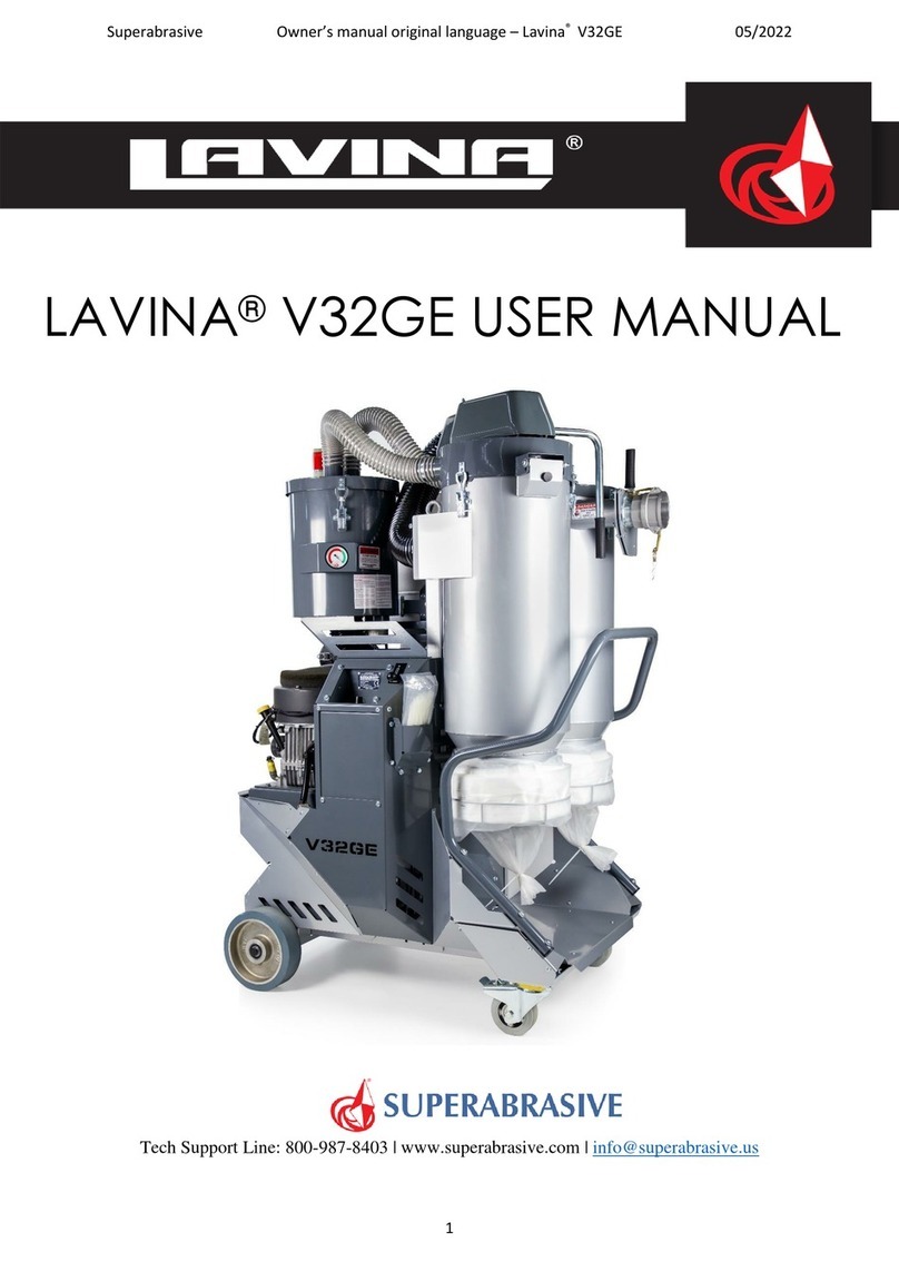 Superabrasive LAVINA V32GE user manual