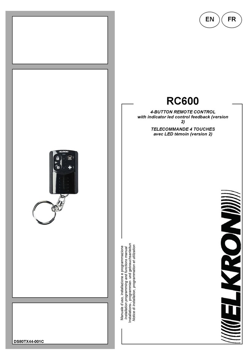 Elkron RC600 Assembly instructions