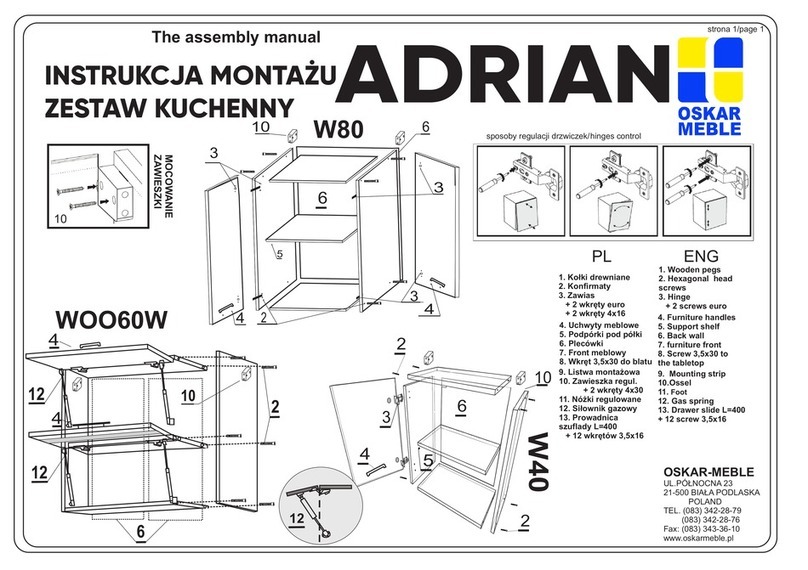 OSKAR ADRIAN Assembly manual