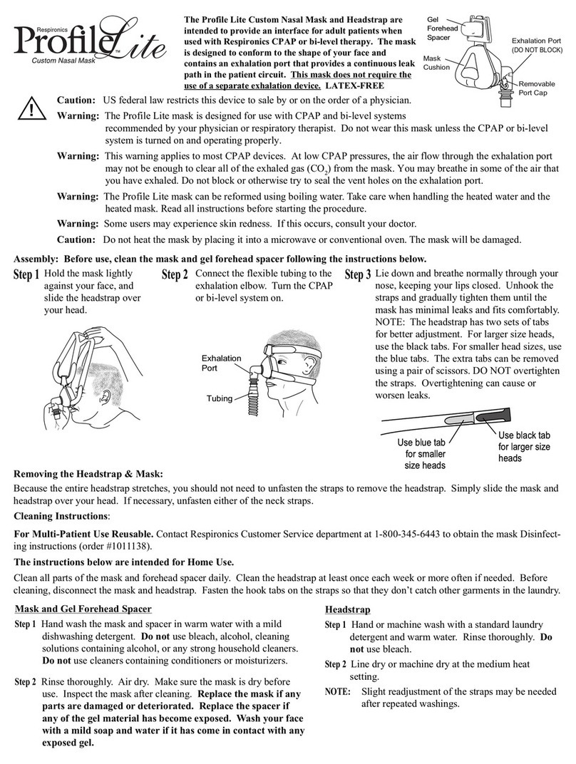 Respironics Profile Lite instructions