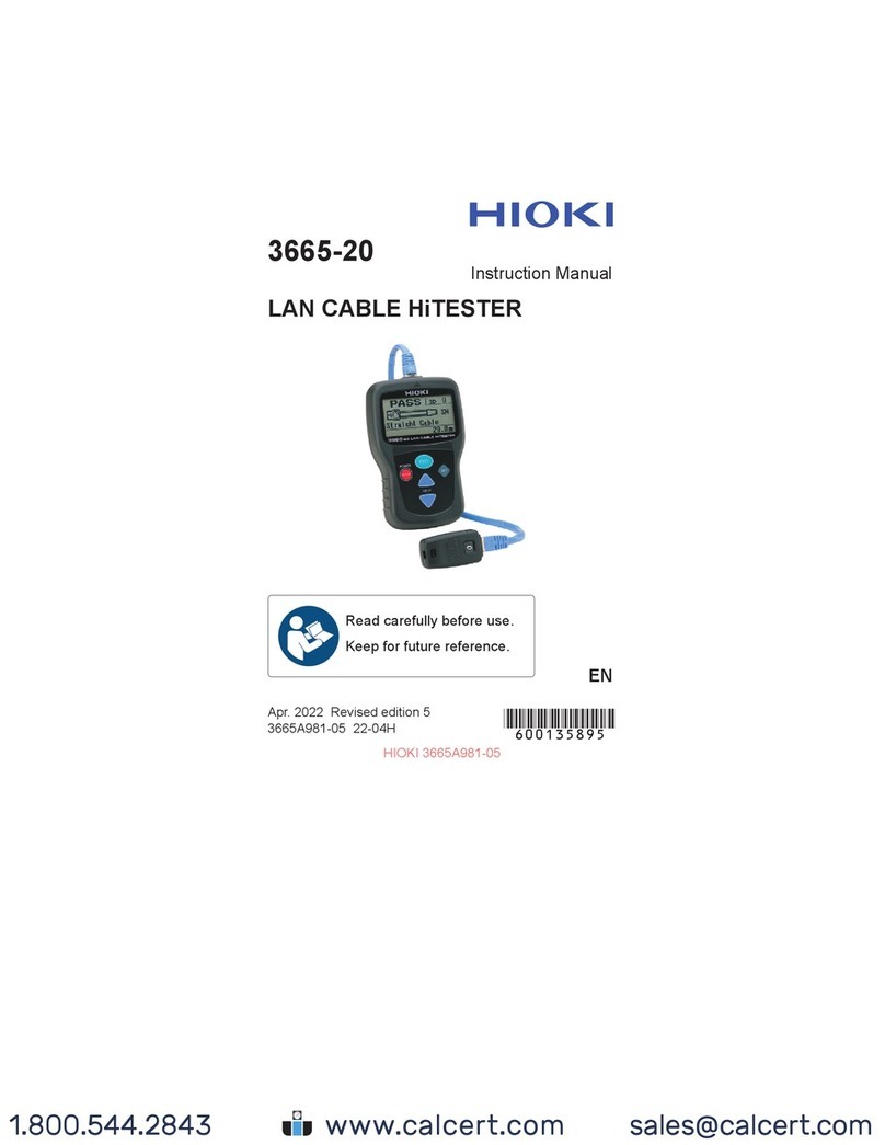 Hioki 3665-20 instruction manual