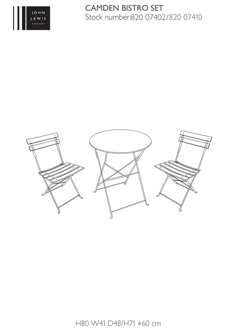 John Lewis CAMDEN 820 07402 manual