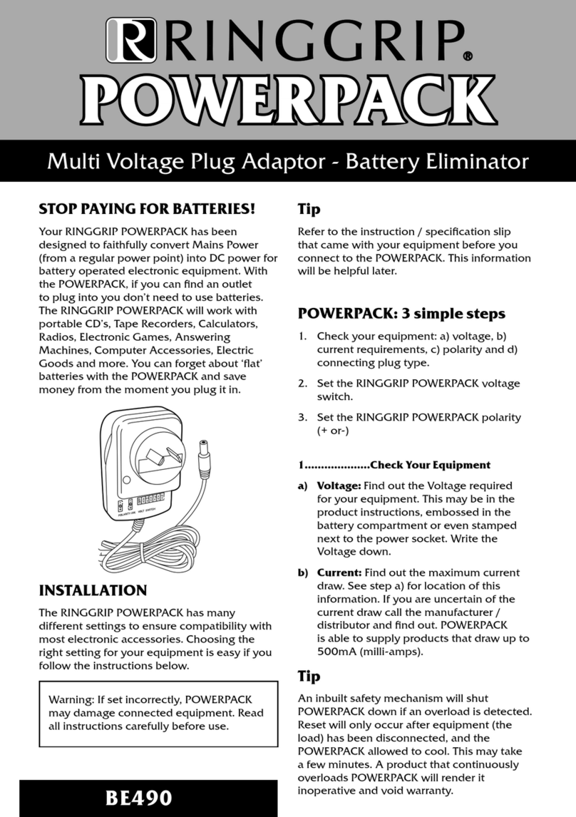 RingGrip POWERPACK BE490 quick start guide