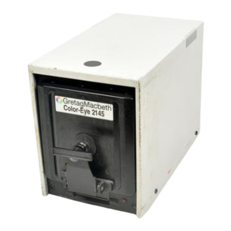 GretagMacbeth COLOR-EYE 2180 User manual
