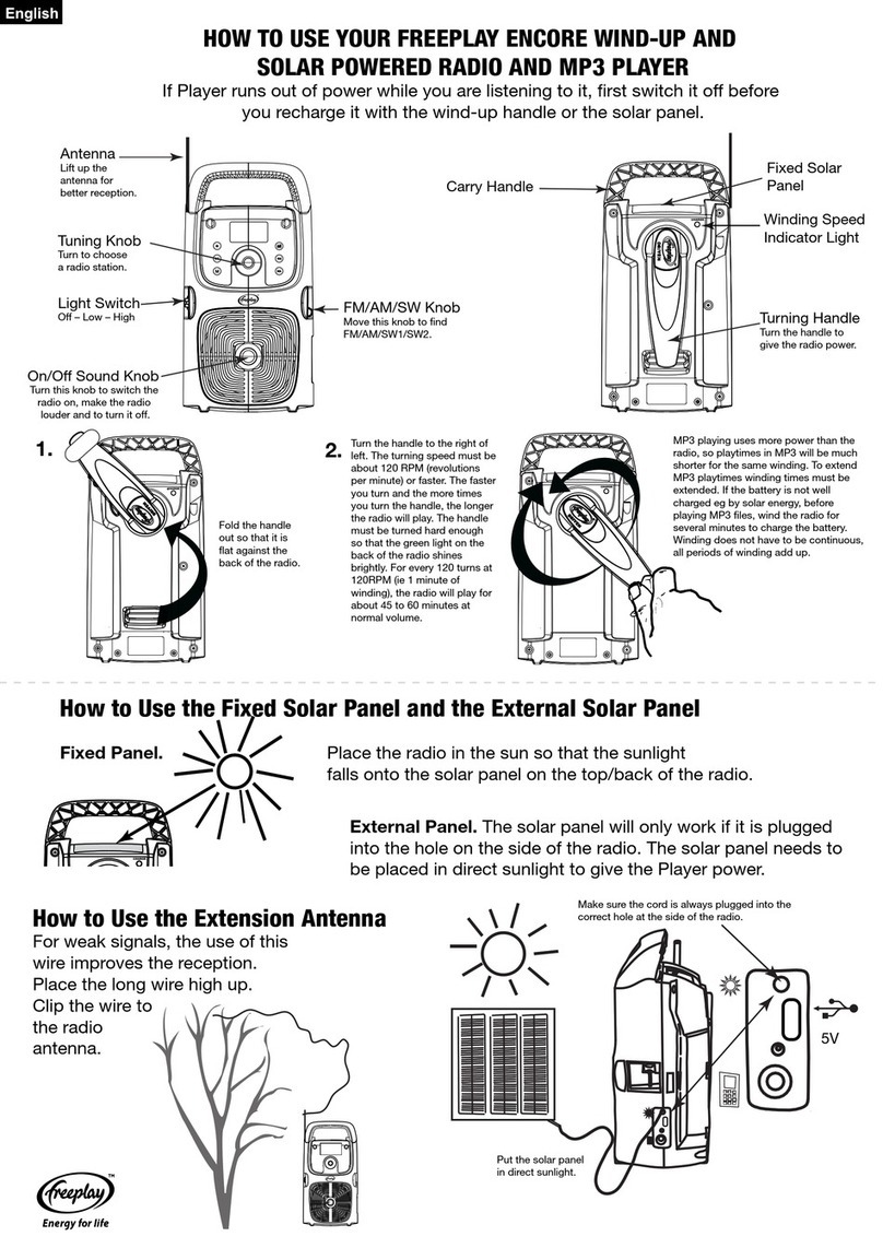 Freeplay ENCORE 703 instructions