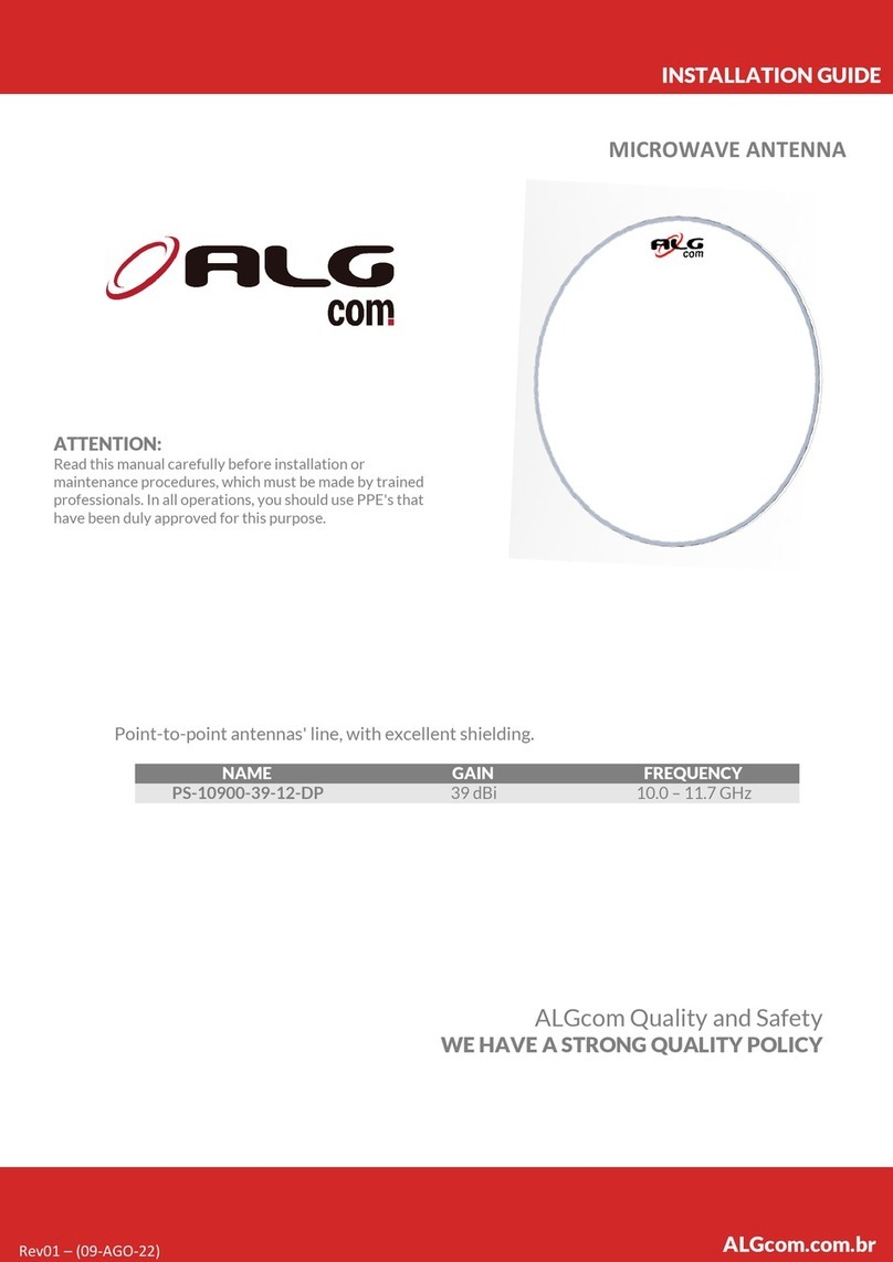 ALGcom PS-10900-39-12-DP User manual