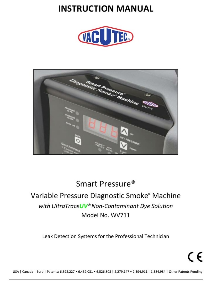 VACUTEC Smart Pressure Diagnostic Smoke WV711 instruction manual