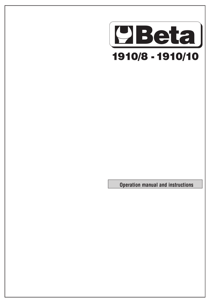 Beta 1910/8 Operation manual and instructions