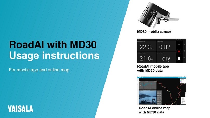 Vaisala MD30 Usage instructions