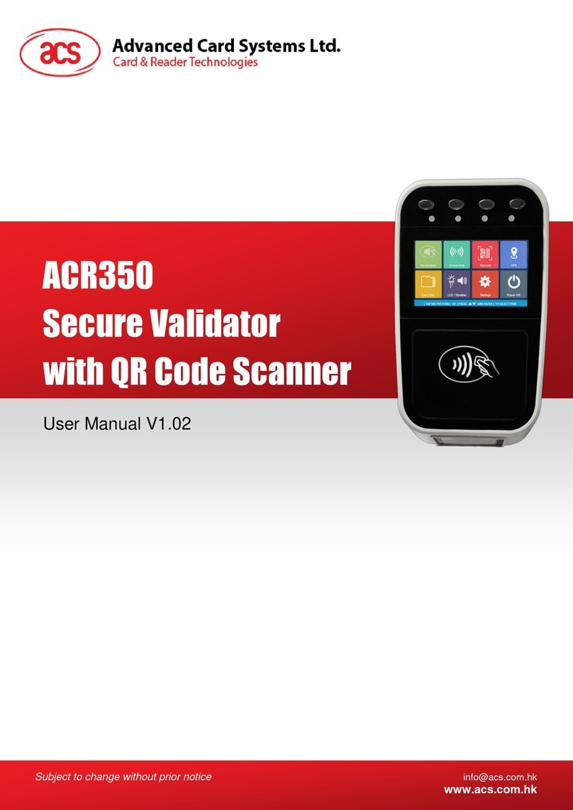 Advanced Card Systems ACR350 user manual