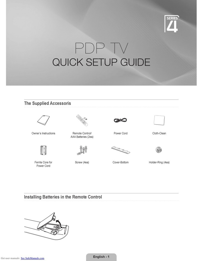 Samsung 4 Series Quick setup guide